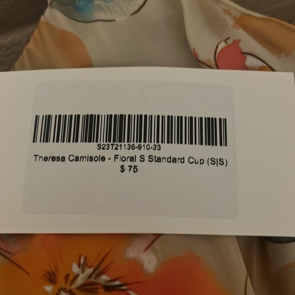 Frankly Apparel silky watercolor floral tank top. - Picture 14 of 15